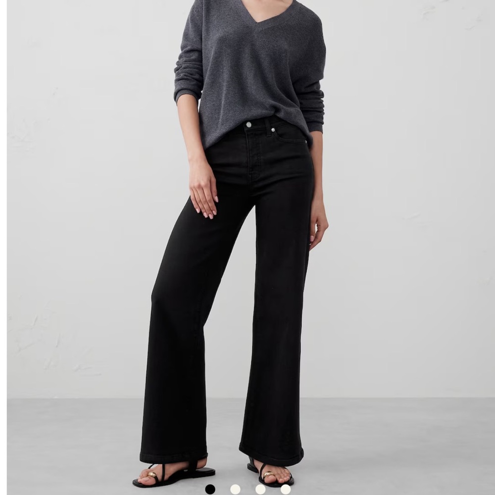NWT Banana Republic High Rise Wide Leg Corduroy Jean